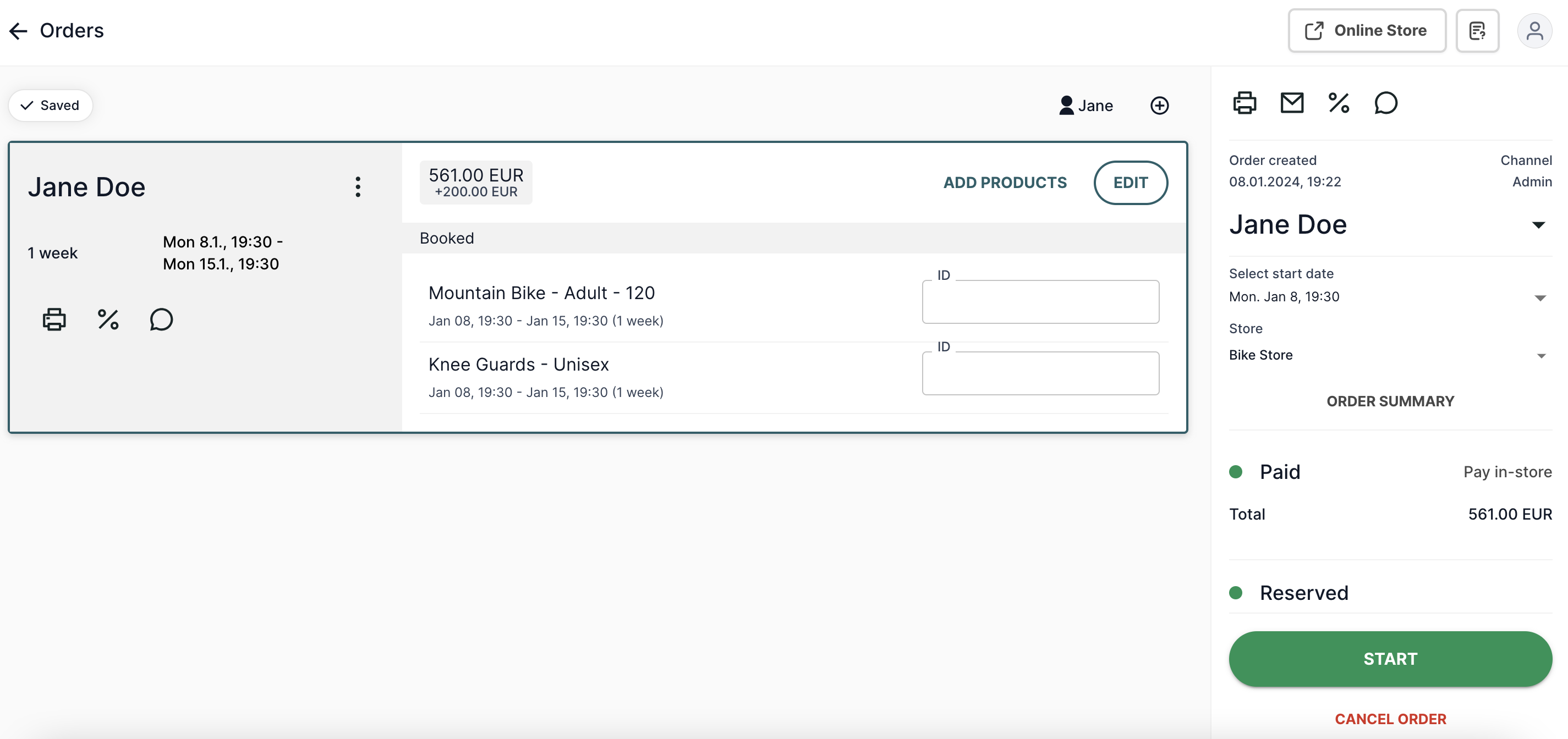 screenshot of Twice Commerce